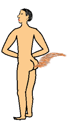 man with tail