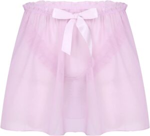 Pink skirted sissy panties.