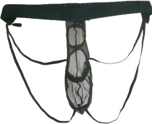 Men's transparent mesh panties.