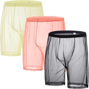 Long legs transparent boxer briefs.