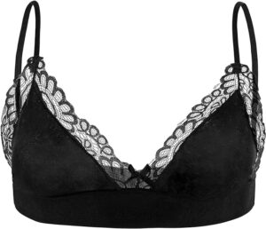 Men's black bra.