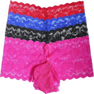 Plus size sissy lace briefs.