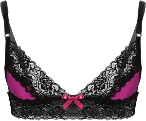 Bra with black lace made for fit men.